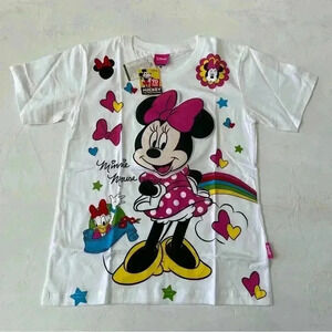 Minnie Mouse 3D Head TShirt Girls NWT